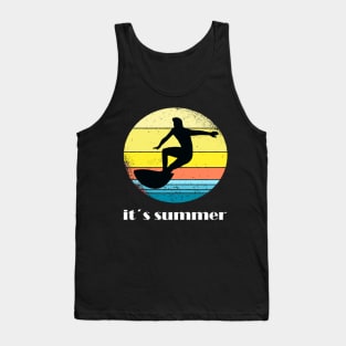 Surfing girl is the best windsurfing Tank Top